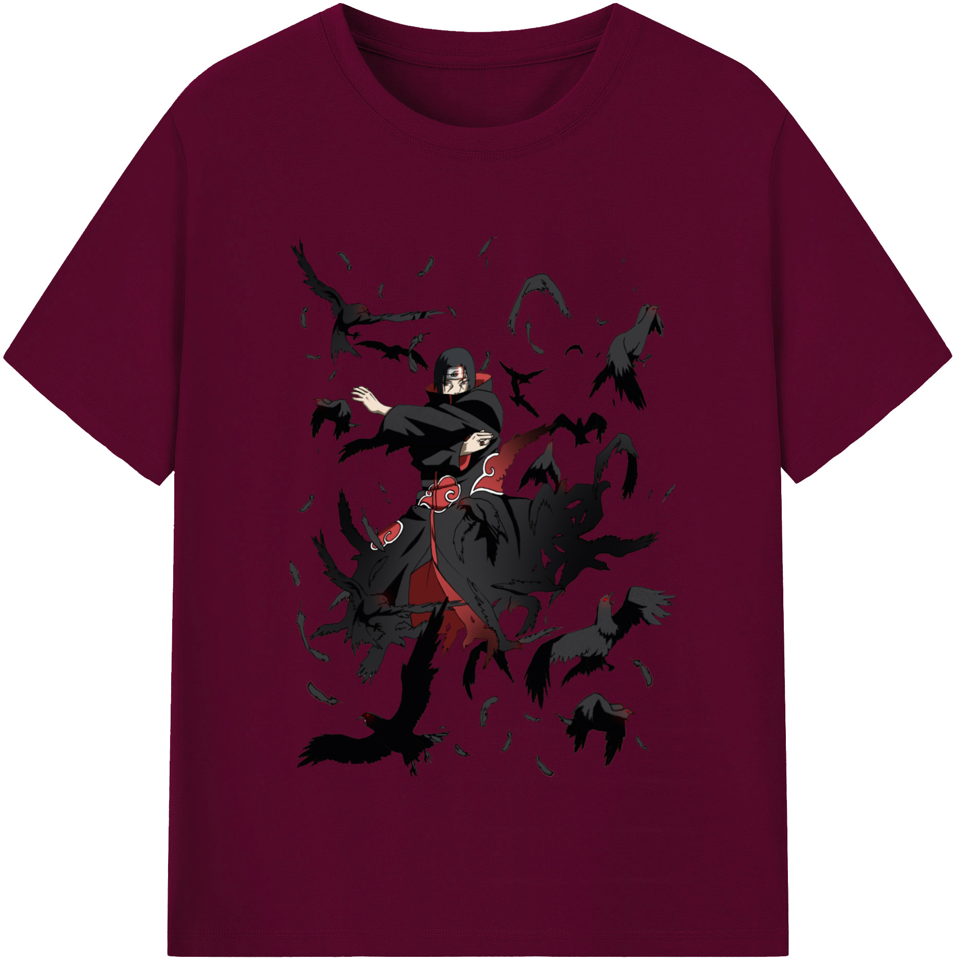 （画像用） NARUTO -ナルト- うちは イタチ Uchiha Itachi レディースカジュアルプリントTシャツ（綿100％）